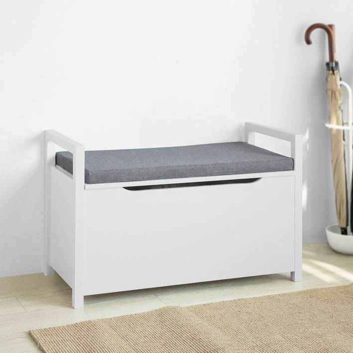 Sobuy SoBuy Schuhtruhe mit Klappe Sitzbank Spielzeugkiste Weiß FSR76-W Begrenztes Angebot