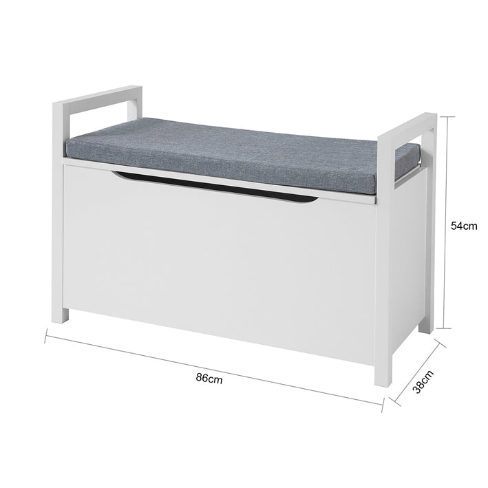 Sobuy SoBuy Schuhtruhe mit Klappe Sitzbank Spielzeugkiste Weiß FSR76-W Begrenztes Angebot