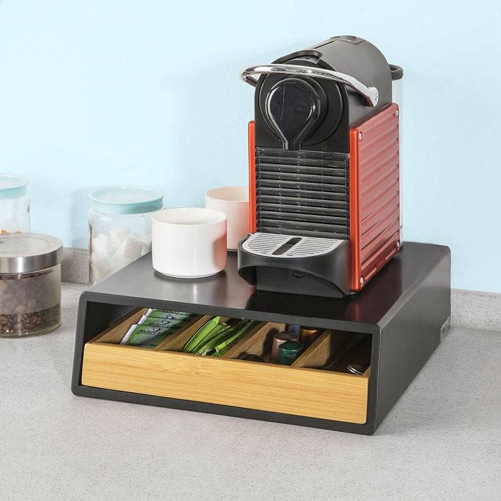 Sobuy SoBuy Kaffeekapsel Box Kapselspender Schubladenbox Schwarz FRG280-SCH Neueste Mode