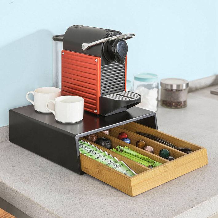 Sobuy SoBuy Kaffeekapsel Box Kapselspender Schubladenbox Schwarz FRG280-SCH Neueste Mode
