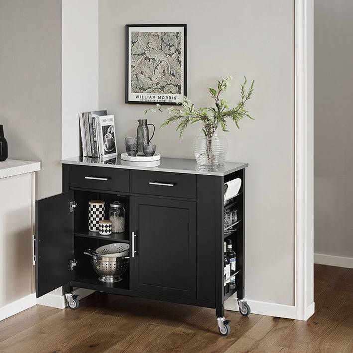 Sobuy SoBuy Kücheninsel Küchenschrank Küchenwagen Servierwagen FKW108-SCH Exklusive Angebote