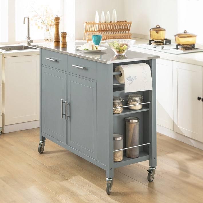 Sobuy SoBuy Kücheninsel Küchenschrank Küchenwagen Servierwagen FKW108-HG Kauf eins, bekomm eins gratis