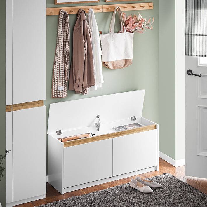Sobuy SoBuy Schuhbank Schuhkipper Sitzbank mit Stauraum Sitzkommode Weiß FSR171-W Begrenzte Freigabe