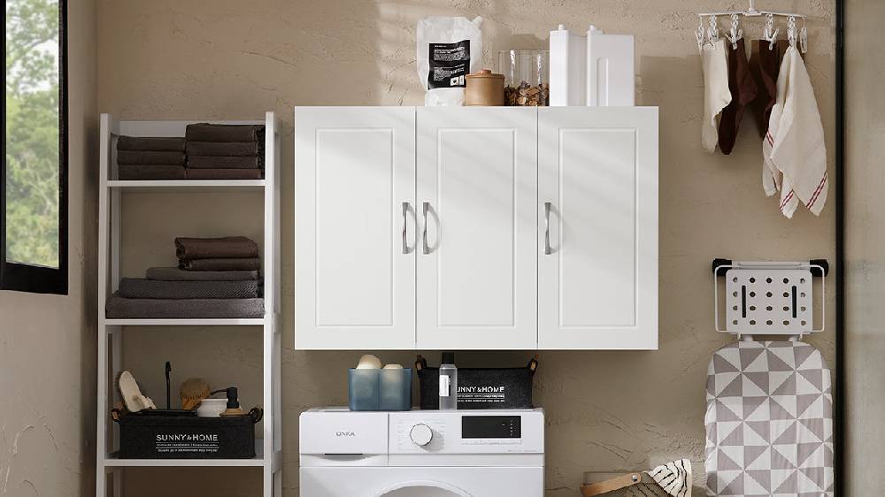 Sobuy SoBuy Hängeschrank mit 2 Türen Badschrank Wandschrank Küchenschrank Weiß FRG231-L-W Bis zu 50% Rabatt