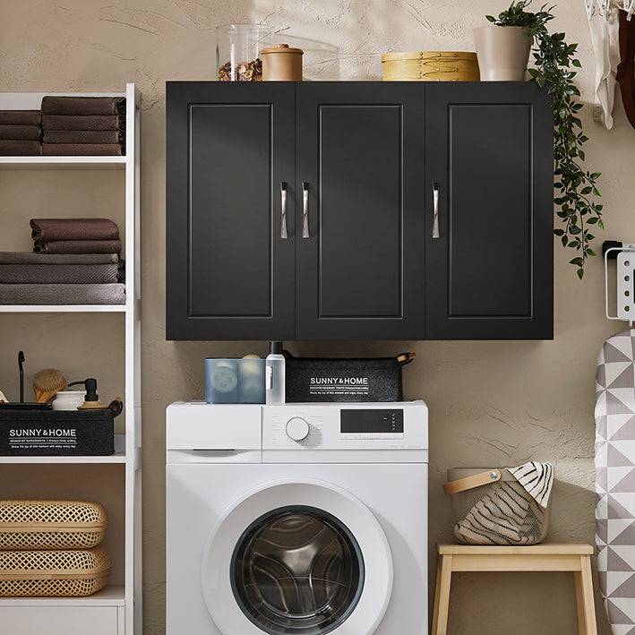 Sobuy SoBuy Hängeschrank mit 2 Türen Badschrank Wandschrank Küchenschrank Schwarz FRG231-L-SCH Bis zu 60% Rabatt
