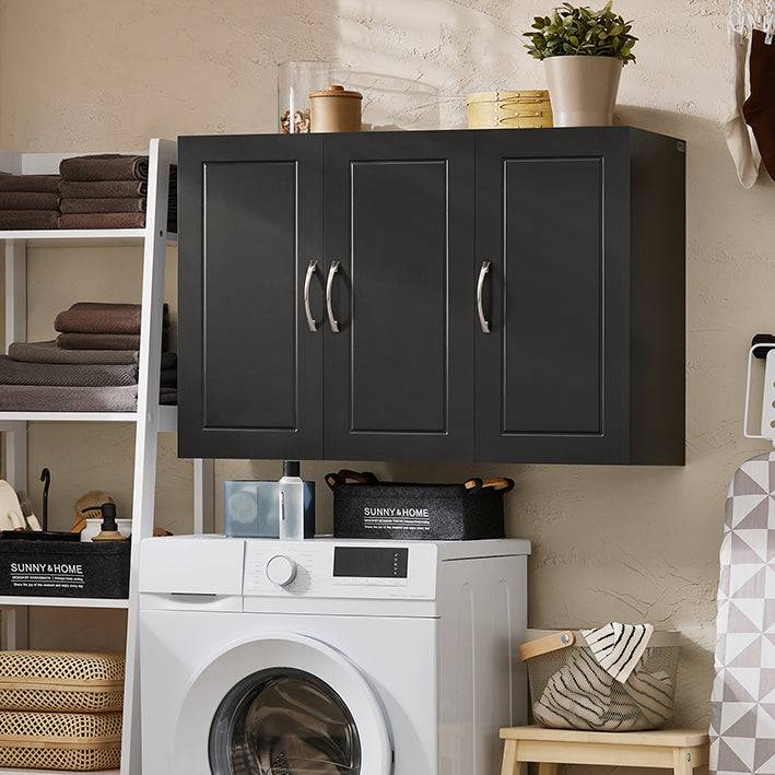Sobuy SoBuy Hängeschrank mit 2 Türen Badschrank Wandschrank Küchenschrank Schwarz FRG231-L-SCH Bis zu 60% Rabatt