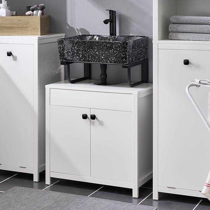 Sobuy SoBuy Waschbeckenunterschrank| Badezimmerschrank Waschtisch Weiß BZR98-W Nur für heute