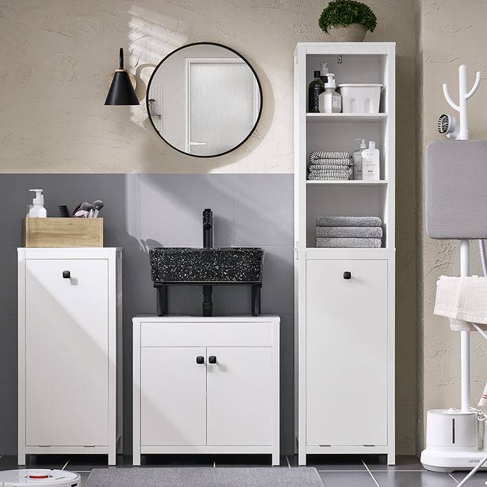 Sobuy SoBuy Waschbeckenunterschrank| Badezimmerschrank Waschtisch Weiß BZR98-W Nur für heute