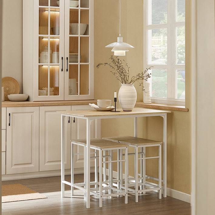 Sobuy SoBuy Bartisch Set 5-teilig Esstisch Bistrotisch mit 4 Stühlen Sitzgruppe OGT11-WN Super Rabatt