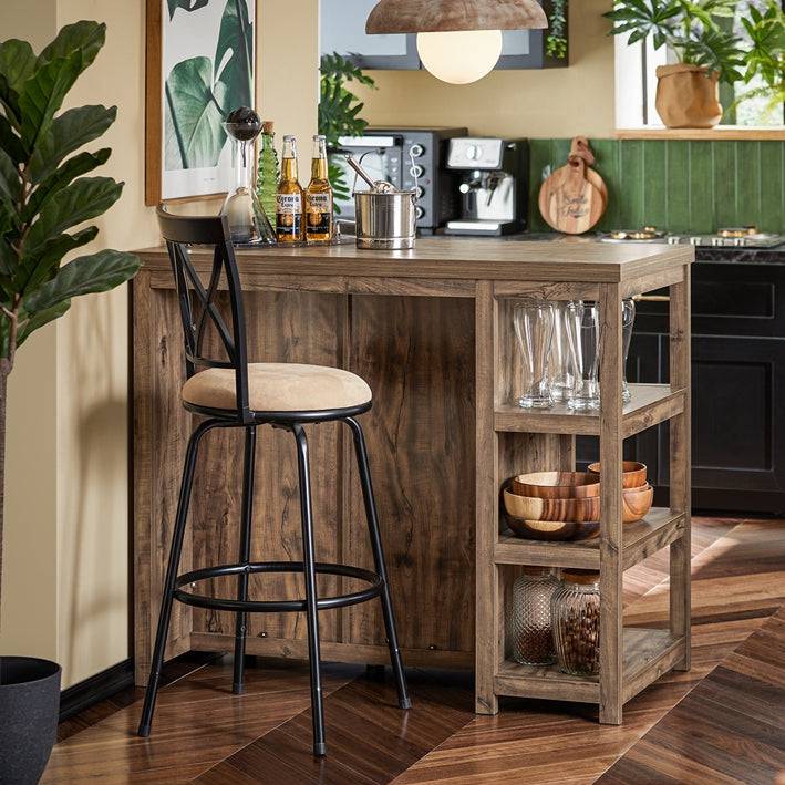 Sobuy SoBuy Kücheninsel Sideboard Bartisch Küchenschrank Buffet Vintage Industrie-Design SVW20-N zollfrei