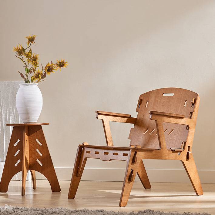 Sobuy SoBuy Stuhl mit Zapfenverbindungen Küchenstuhl Kinderstuhl Stühlchen mit Rücklehne Braun HFST02-BR Online