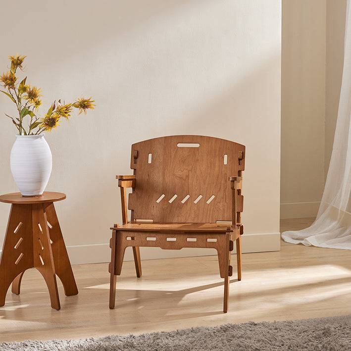 Sobuy SoBuy Stuhl mit Zapfenverbindungen Küchenstuhl Kinderstuhl Stühlchen mit Rücklehne Braun HFST02-BR Online