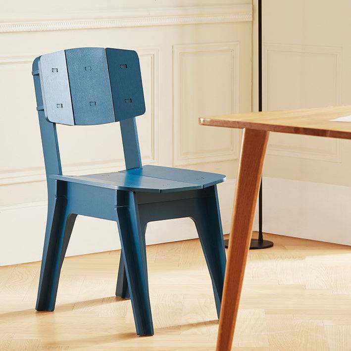 Sobuy SoBuy Stuhl mit Zapfenverbindungen Küchenstuhl Schreibtischstuhl Bürostuhl mit Rücklehne Blau HFST01-B Outlet