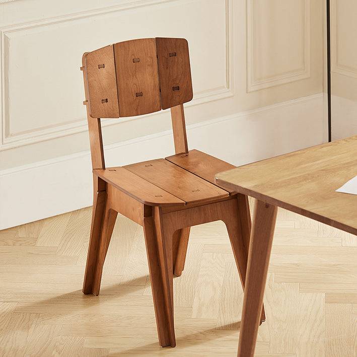 Sobuy SoBuy Stuhl mit Zapfenverbindungen Küchenstuhl Schreibtischstuhl Bürostuhl mit Rücklehne Braun HFST01-BR Auslauf