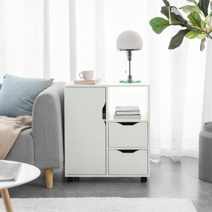 Sobuy SoBuy Druckertisch mit Schublade Beistelltisch Couchtisch Weiß FBT105-W Rabatt
