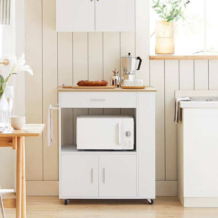 Sobuy SoBuy Küchenwagen Sideboard Servierwagen Kücheninsel FKW113-WN Großer Ausverkauf