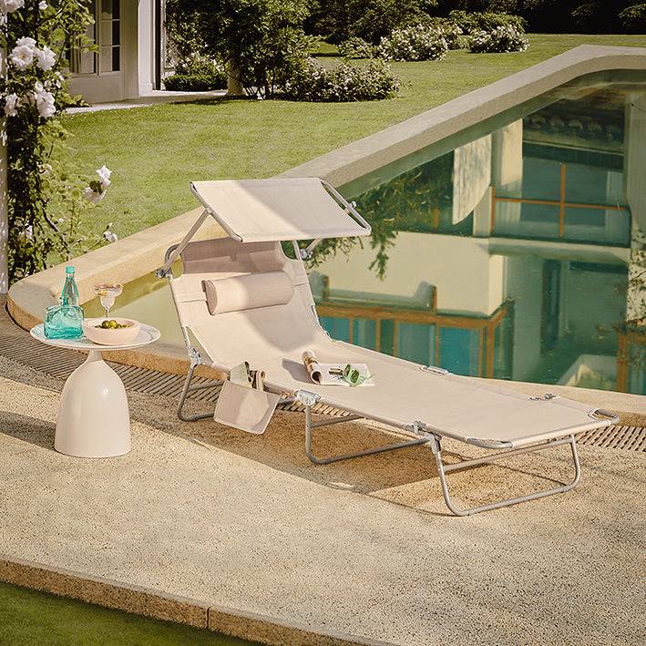 Sobuy SoBuy Strandliege Gartenliege Sonnenliege klappbar Beige OGS35-MIx2 Weihnachtsangebot