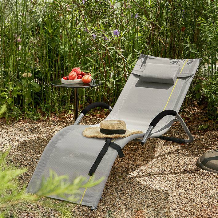 Sobuy SoBuy Gartenliege Sonnenliege Liegestuhl Hellgrau OGS38-HG Jubiläumsangebot