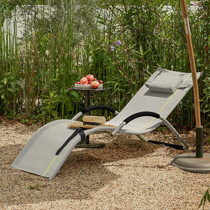 Sobuy SoBuy Gartenliege Sonnenliege Liegestuhl Hellgrau OGS38-HG Jubiläumsangebot