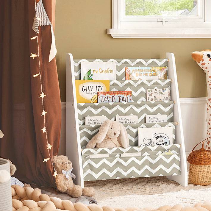 Sobuy SoBuy Kinderbücherregal Zeitungsständer Aufbewahrungsregal für Kinder KMB50-HG Räumungsverkauf