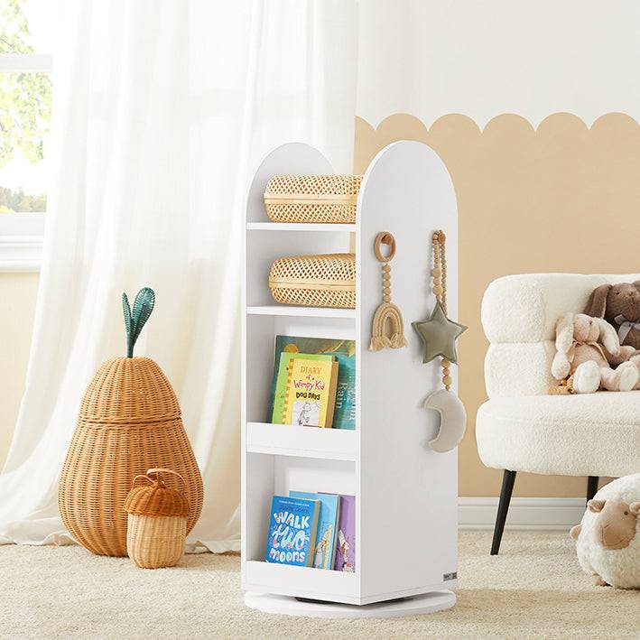Sobuy SoBuy Kinderregal Kinder Drehregal Aufbewahrungsregal für Kinder KMB64-W Tägliche Deals