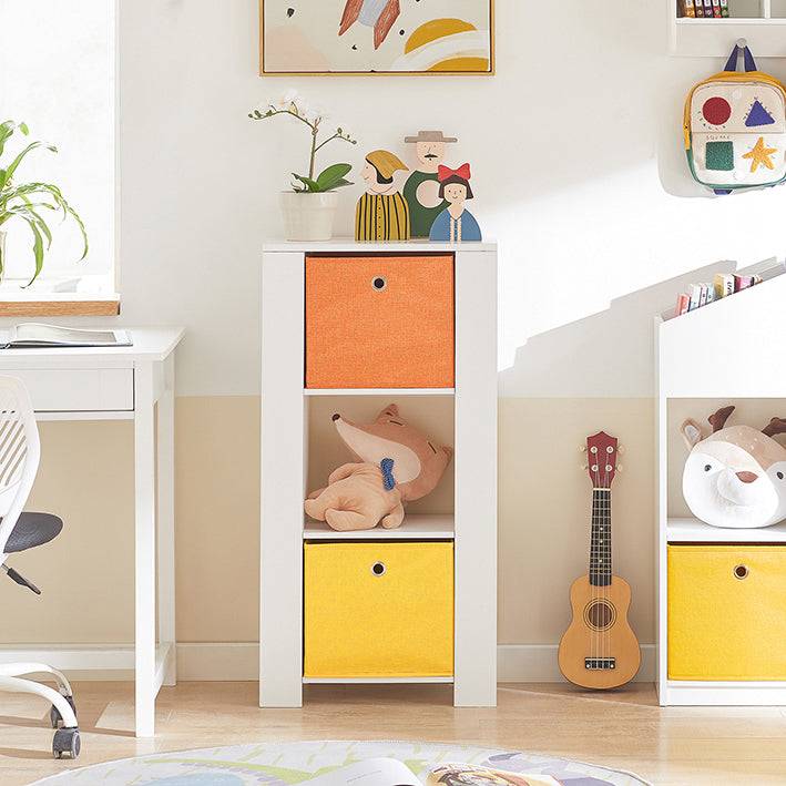 Sobuy SoBuy Kinderbücherregal Spielzeugtruhe Aufbewahrungsregal für Kinder KMB48-W Letzte 3 Tage