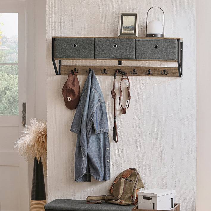 Sobuy SoBuy Wandgarderobe Hängeregal Flurgarderobe vintage FHK26-N Discount Store für neue Produkte