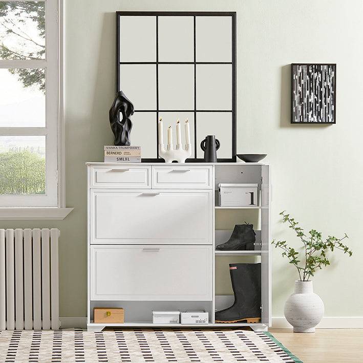 Sobuy SoBuy Schuhkipper Schuhschrank Schuhkommode Weiß FSR104-W Nur noch ein Tag übrig