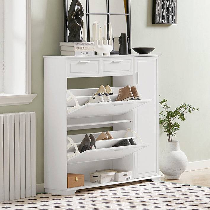 Sobuy SoBuy Schuhkipper Schuhschrank Schuhkommode Weiß FSR104-W Nur noch ein Tag übrig