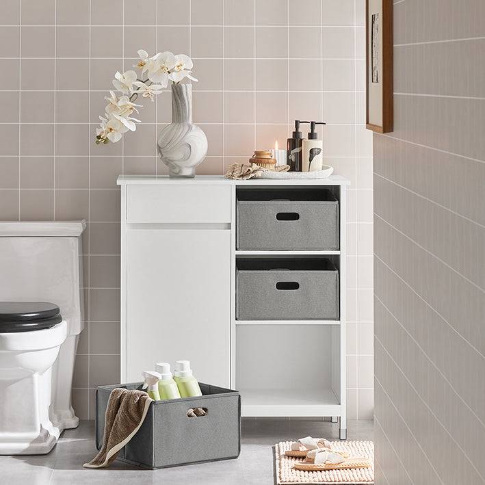 Sobuy SoBuy Wäscheschrank Wäschesammler Wäschekorb Badezimmerschrank Weiß BZR77-W Verkauf