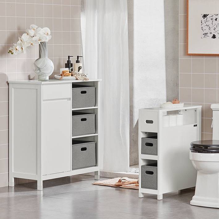 Sobuy SoBuy Wäscheschrank Wäschesammler Wäschekorb Badezimmerschrank Weiß BZR77-W Verkauf