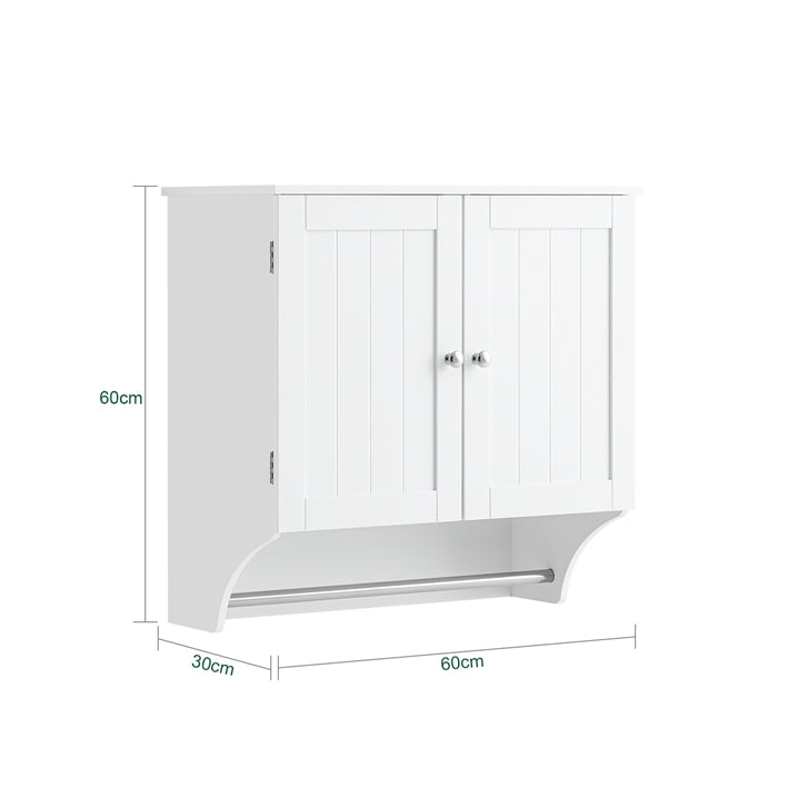 Sobuy SoBuy Hängeschrank mit Türen Badschrank Medizinschrank Wandschrank Weiß BZR84-W im Angebot