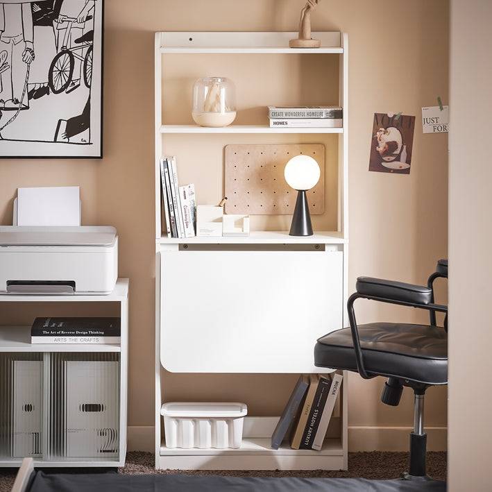 Sobuy SoBuy Klapptisch mit 5 Ablagen Schreibtisch klappbar Computertisch Arbeitstisch Weiß FWT92-H-W Flash Sale