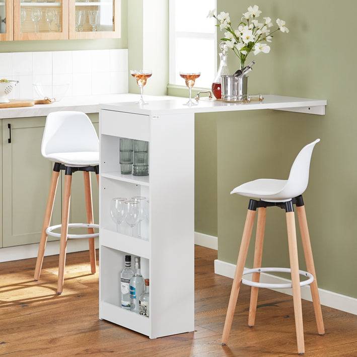 Sobuy SoBuy Bartisch Esstisch Wandtisch Stehtisch Balkontisch Weiß FWT101-W Heißer Verkauf