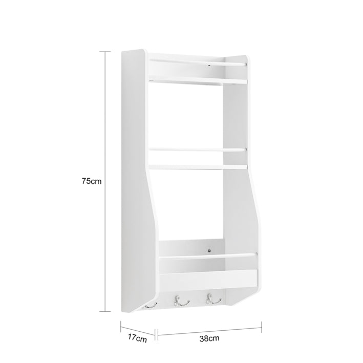 Sobuy SoBuy Küchenregal Gewürzregal Hängeregal KCR12-W Super Sparpreis