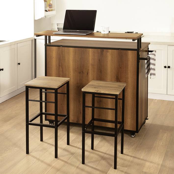 Sobuy SoBuy Küchenwagen mit Arbeitsplatte Kücheninsel Küchenschrank KNL02-PF Wochenangebot