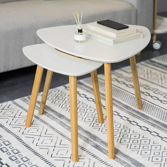 Sobuy SoBuy 2er teilig Beistelltisch Satztisch Couchtisch Weiß FBT74-W Letzte 3 Tage