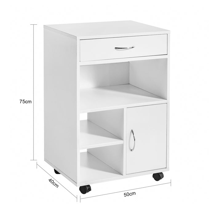Sobuy SoBuy Druckertisch mit Schublade Beistelltisch Couchtisch Weiß FBT106-W Letzte 2 Tage
