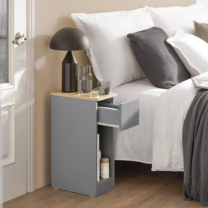 Sobuy SoBuy Nachttisch mit Schublade Couchtisch Sofatisch Beistelltisch Hellgrau FBT111-HG Nur für heute