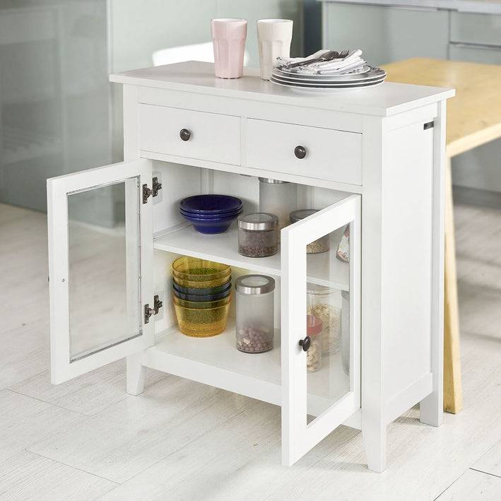 Sobuy SoBuy Sideboard Küche Küchenschrank Konsolentisch Weiß FSB05-W Discount Store für neue Produkte
