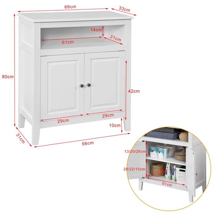 Sobuy SoBuy Badkommode Badzimmerschrank Sideboard Weiß FRG204-W Nur noch ein Tag übrig