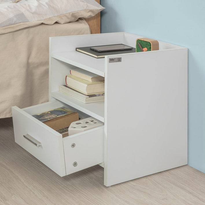 Sobuy SoBuy Nachtkommode Weiß Beistelltisch Nachttisch FBT66-W 50% Rabatt mit kostenlosem Versand