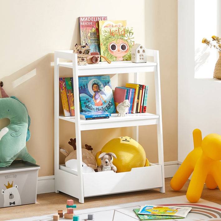 Sobuy SoBuy Kinderbücherregal Spielzeugregal Aufbewahrungsregal für Kinder KMB31-W Im Verkauf