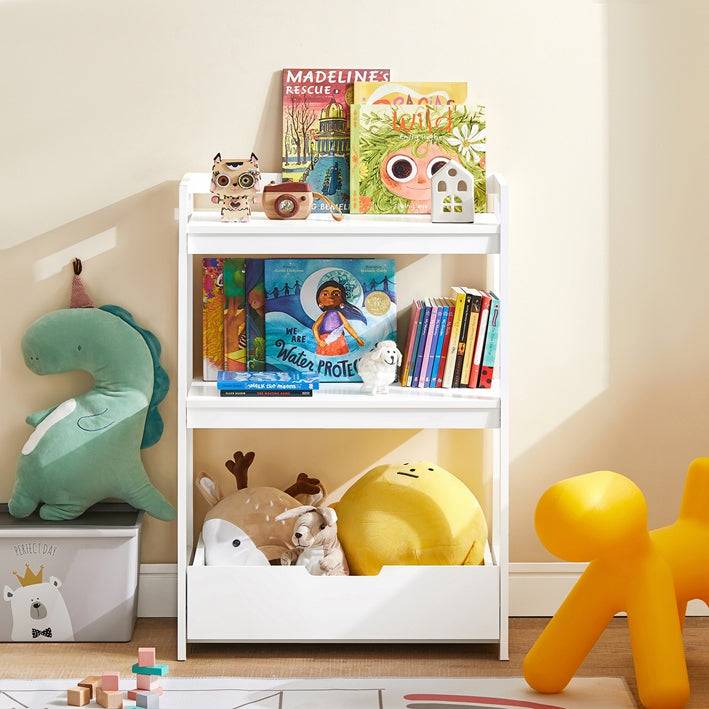 Sobuy SoBuy Kinderbücherregal Spielzeugregal Aufbewahrungsregal für Kinder KMB31-W Im Verkauf