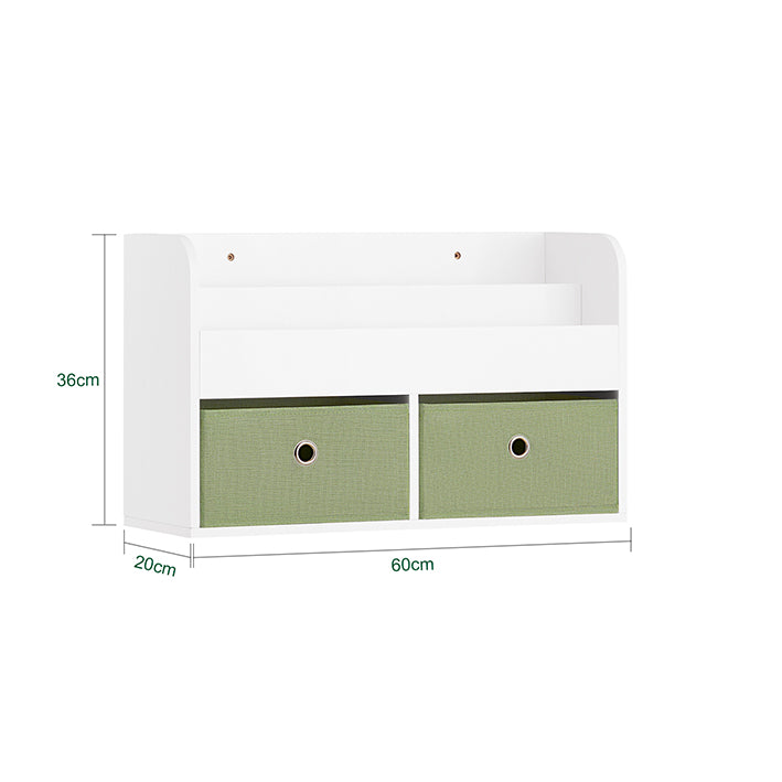 Sobuy SoBuy Kinderregal Wandgarderobe Bücherregal für Kinder Grün Weiß KMB81-W Online