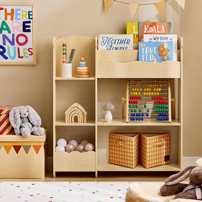 Sobuy SoBuy Kinderregal Aufbewahrungsregal Bücherregal für Kinder Natur KMB101-N im Angebot