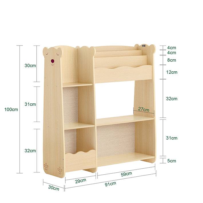 Sobuy SoBuy Kinderregal Aufbewahrungsregal Bücherregal für Kinder Natur KMB101-N im Angebot