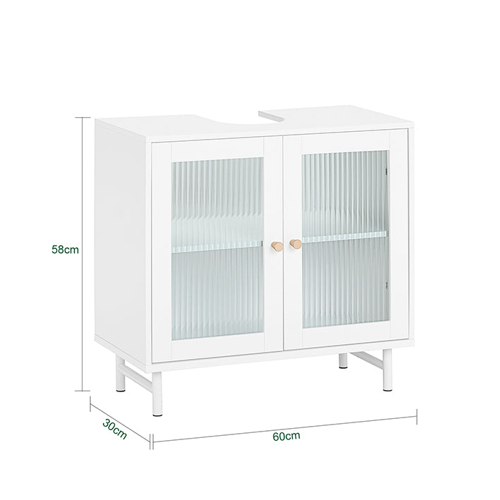 Sobuy SoBuy Waschbeckenunterschrank Badschrank Waschtisch Badmöbel BZR115-W Limitierter Zeitrabatt