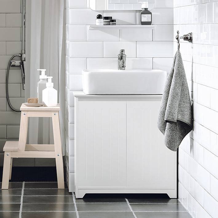 Sobuy SoBuy Waschbeckenunterschrank Badezimmerschrank Waschtisch Weiß BZR108-W Günstig kaufen