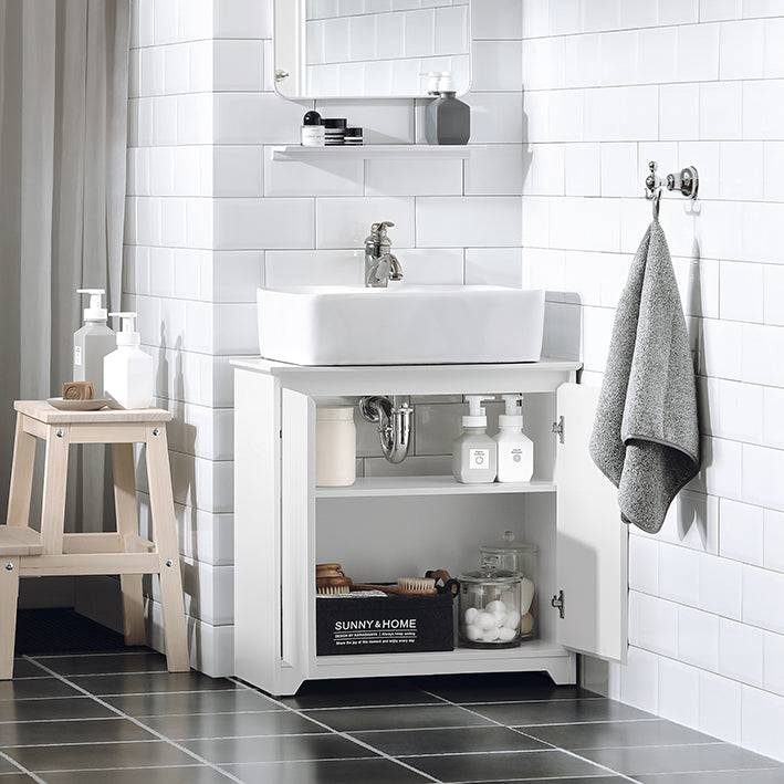 Sobuy SoBuy Waschbeckenunterschrank Badezimmerschrank Waschtisch Weiß BZR108-W Günstig kaufen